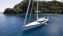 Sailing yacht Zefira At Anchor